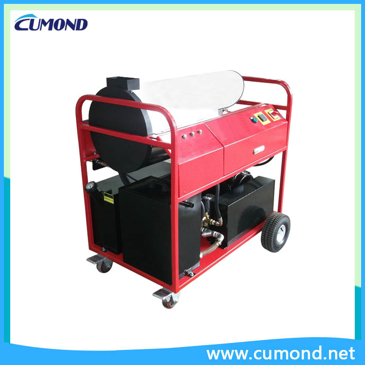 CUMOND high pressure cleaning equipment and steam cleaning machine in action for eco-friendly cleaning.