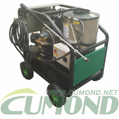 Diesel engine driven high pressure hot and cold water vapor cleaning machine / heavy oil washing machine / deicing machine